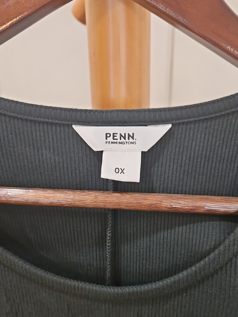 Penningtons Ribbed Dark Green Midi Dress - Picture 3 of 7